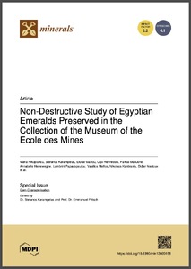 Non-destructive study of Egyptian emeralds preserved in the collection of the museum of the Ecole des Mines